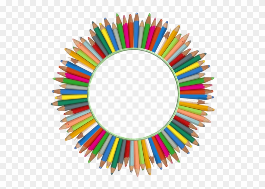 Резултат С Изображение Borders And Frames, Borders - Moldura De Lapis De Cor Png Clipart