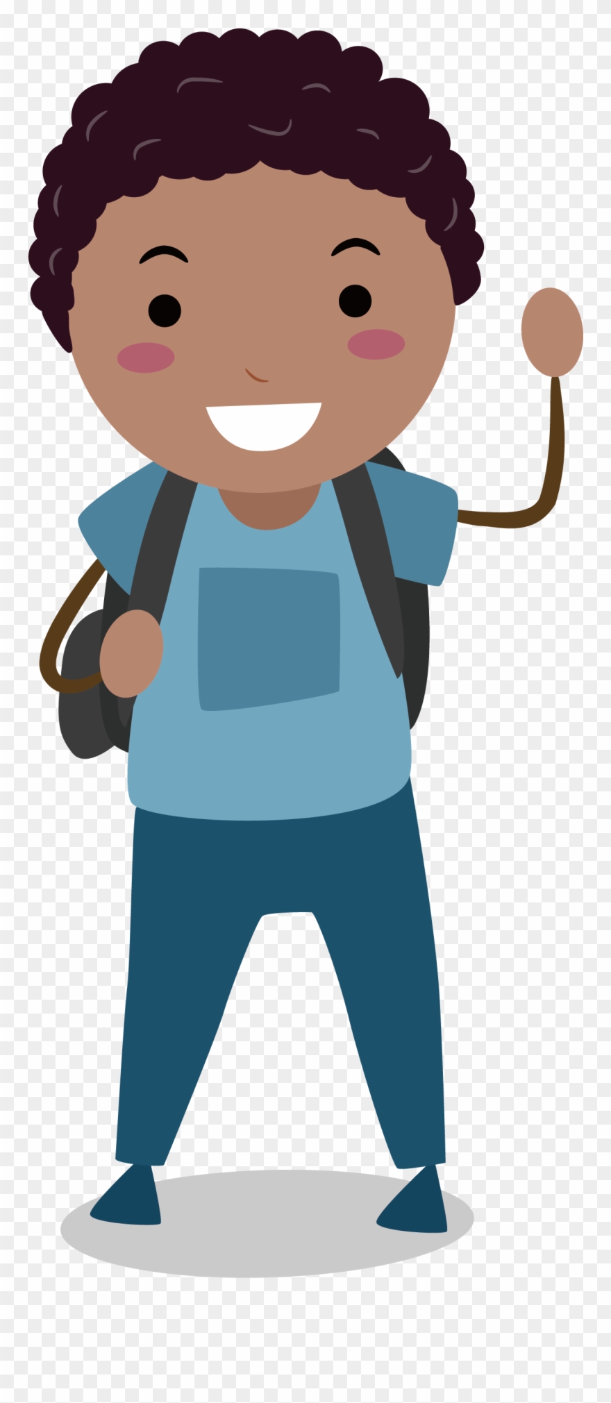 Male Clipart Middle School Boy - Students Grade 6 Cartoon - Png Download