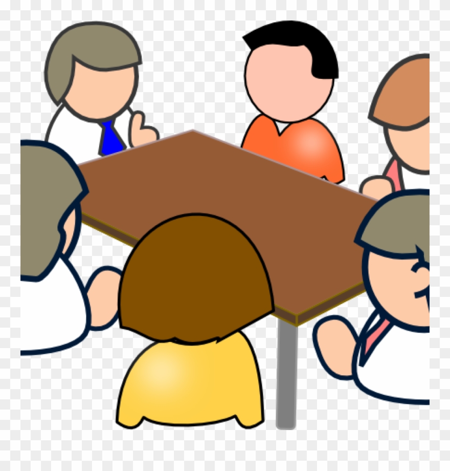 Clipart Teacher Meeting - Clipart Of Student Meeting - Png Download