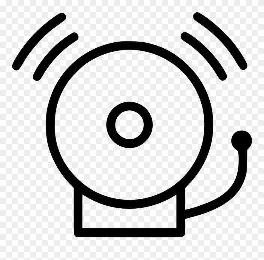 Free School Bell Drawing At Getdrawings - Free Emergency Alarm Png Clipart