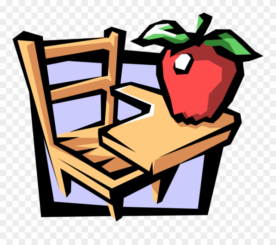 Classroom Vector Teacher Desk Graphic Freeuse Stock - My Little Story Book Clipart