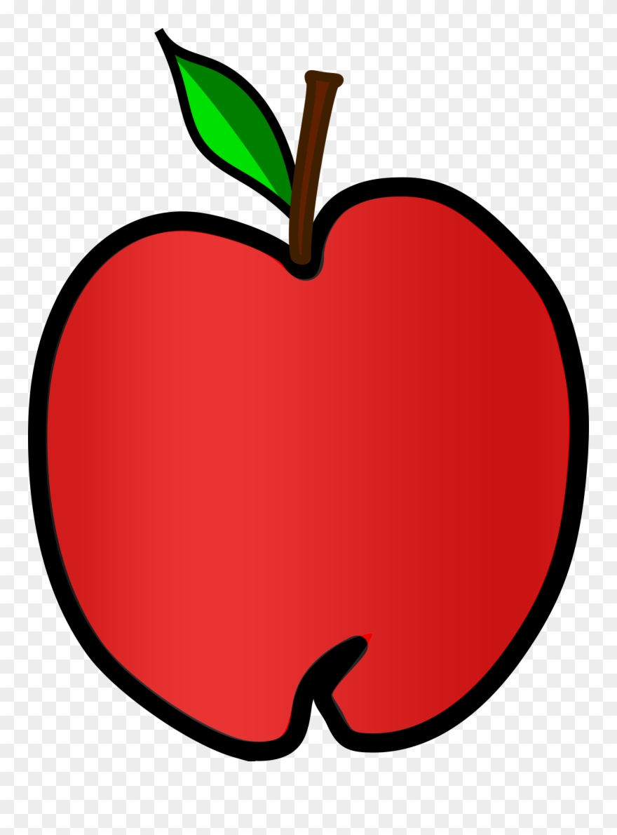 Teacher Apple Clipart - Apple Bitmap - Png Download