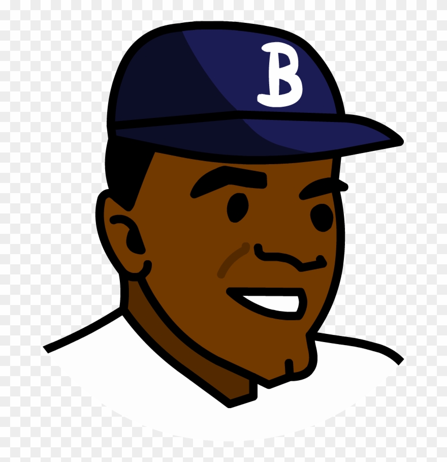 Jackie Robinson - Jackie Robinson Cartoon Drawing Clipart
