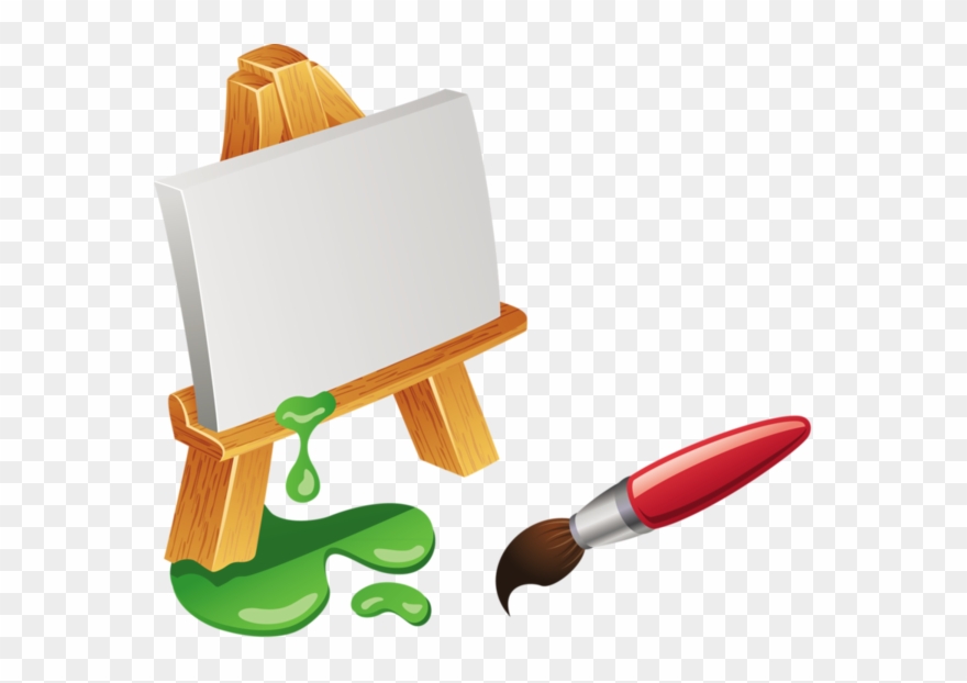 *** - Pinceles Y Tempera Png Clipart