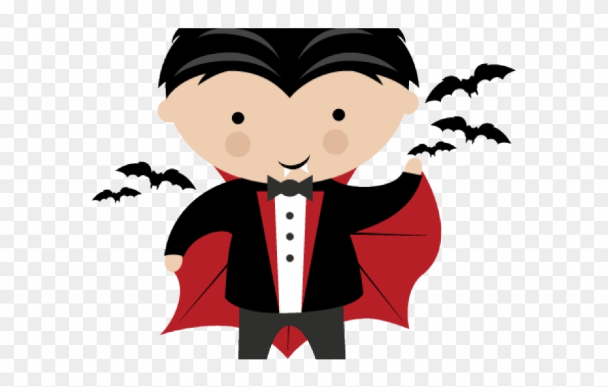 Vampire Clipart Toddler - Vampire Halloween Png Free Clipart Transparent Png