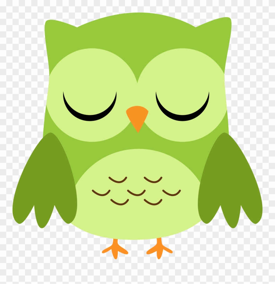 Photo By @daniellemoraesfalcao Minus School - Owl Eyes Closed Clipart - Png Download