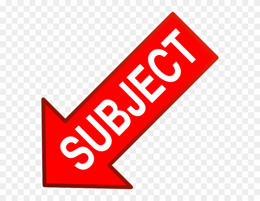 Red Subject Arrow Down Left Clip Art - Sign - Png Download