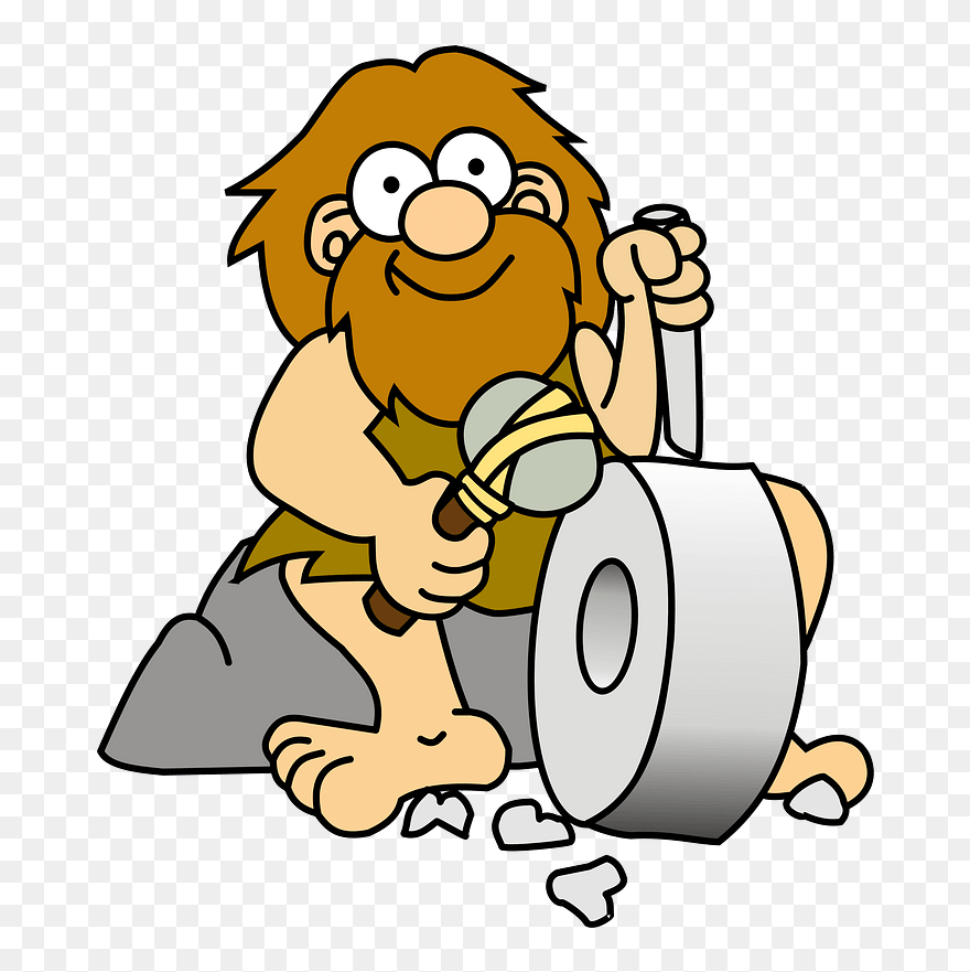 Caveman Neanderthal Cro-magnon Paleolithic - Caveman Png Clipart