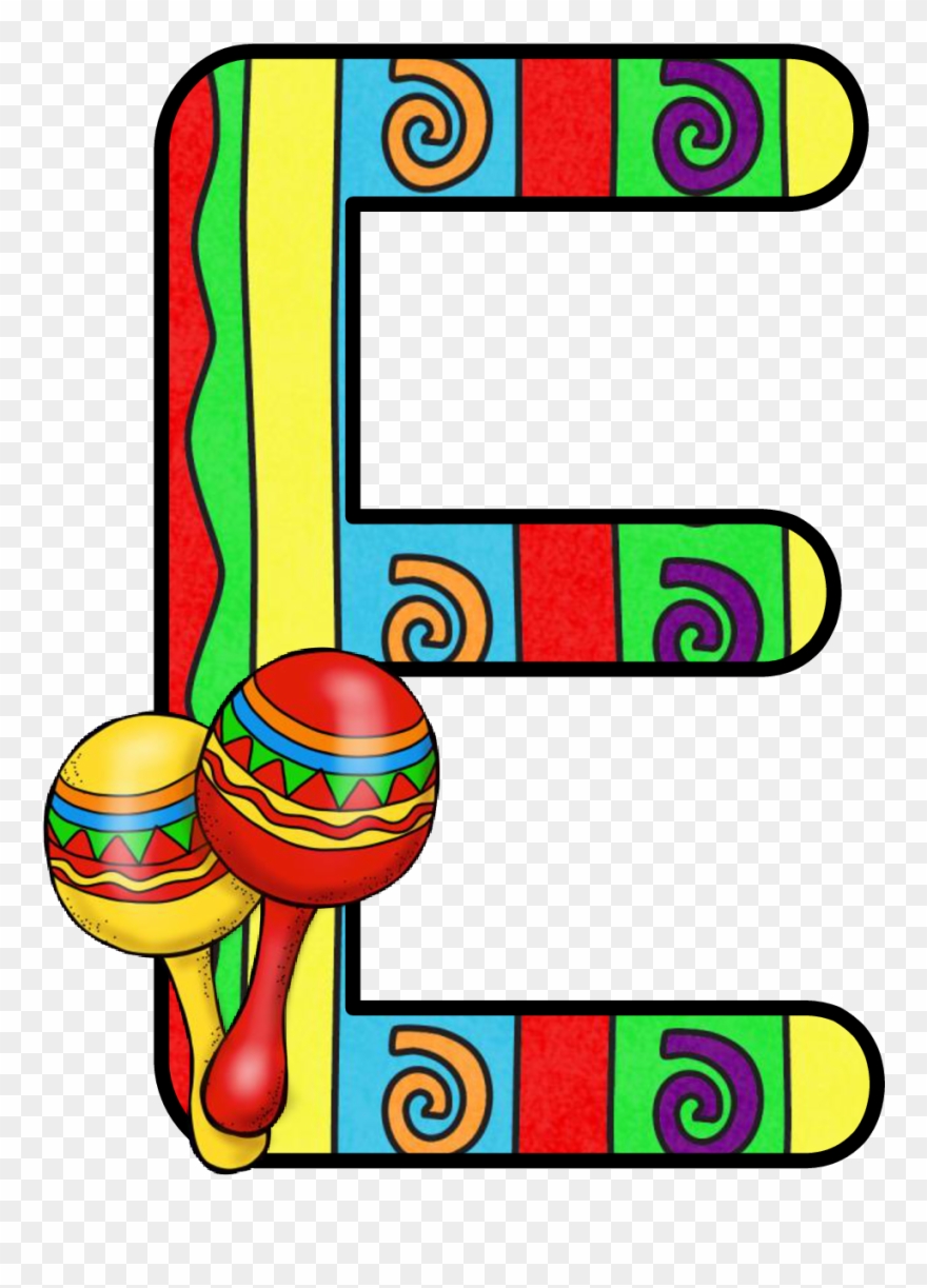 Ch B *✿* Alfabeto May 5 Th De Kid Sparkz Https - Mexican Fiesta Party Decorated Letters Cinco Clipart