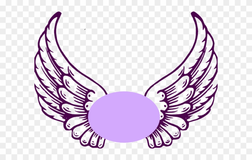 Guardian Angel Clipart - Black Heart With Wings - Png Download