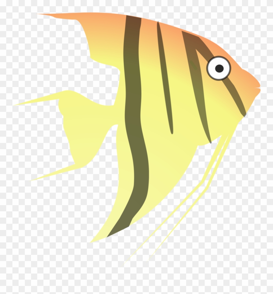 Angel Clipart Cartoon - Cartoon Angelfish - Png Download