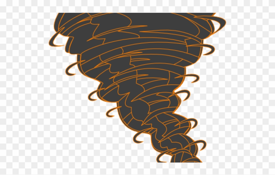 Tornado Clipart Brown - Red Tornado Png Transparent Png