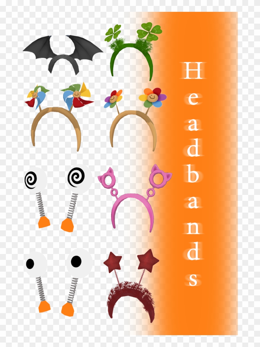 Picture Black And White Headbands Dl By Joanagnes - Digital Art Clipart