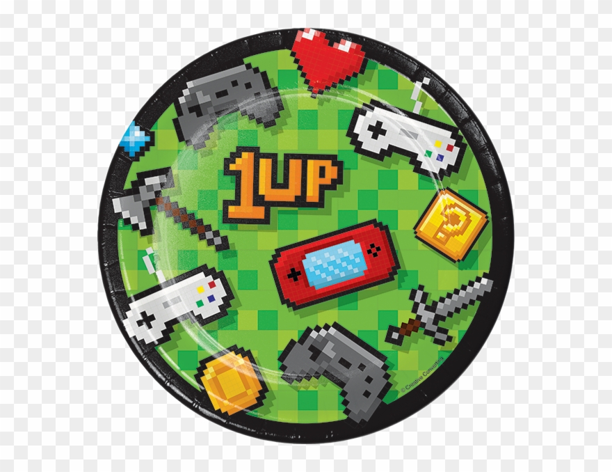 Video Game Dessert Plates - Video Game Clipart