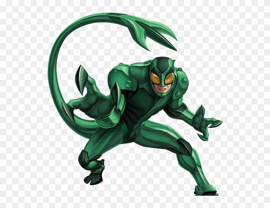 Spiderman Clipart Villans - Marvel Scorpion - Png Download