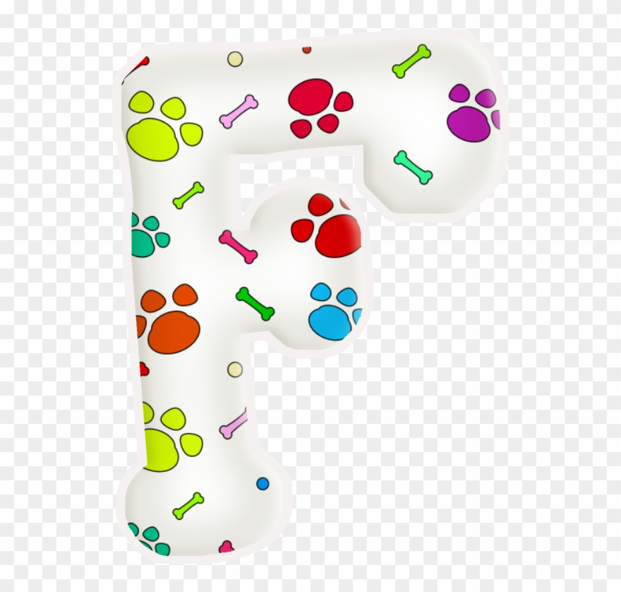 Alfabeto De Huellas De Perritos Clipart