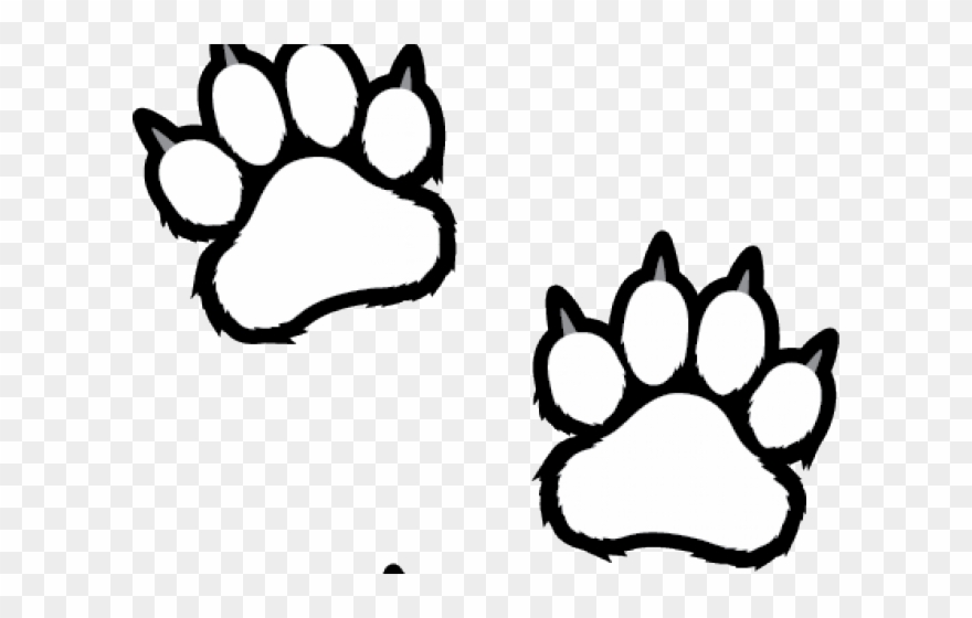 Scratches Clipart Tiger Paw - Clemson Clipart Black And White - Png Download