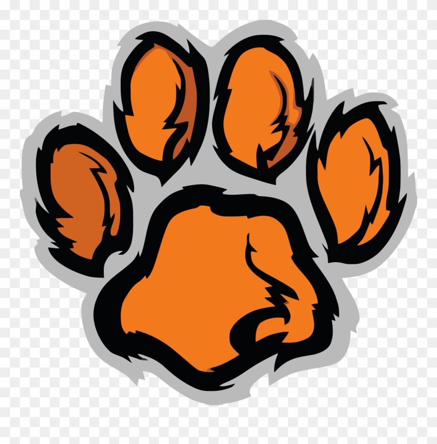 Jpg Freeuse Tiger Paw Clemson University - Tiger Paw Print Clipart - Png Download