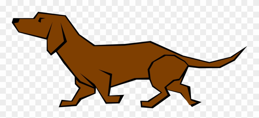 Drawing Line Art Dog Animal - Dog Drawn With Straight Lines Clipart