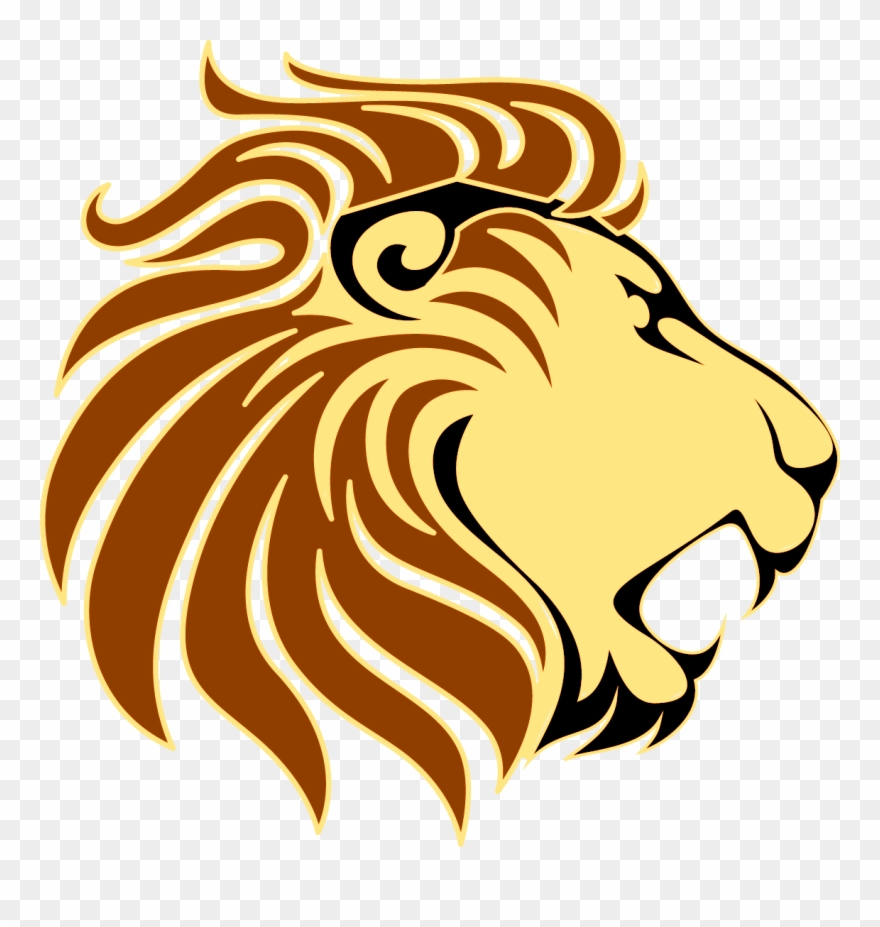 Lion Silhouette Vector - Alhambra High School Logo Clipart