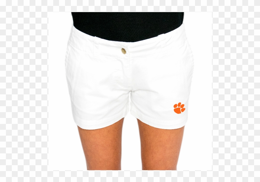Clemson White Savannah Short - Savannah Clipart