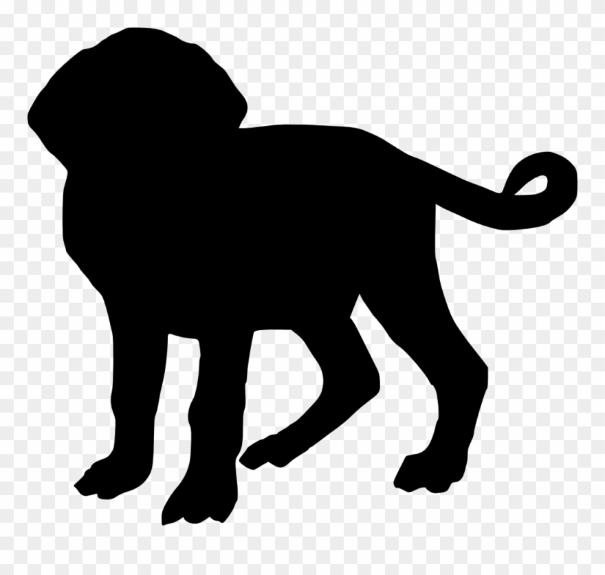 Dog Clip Art Transparent Background - Dog Silhouette Transparent Background - Png Download