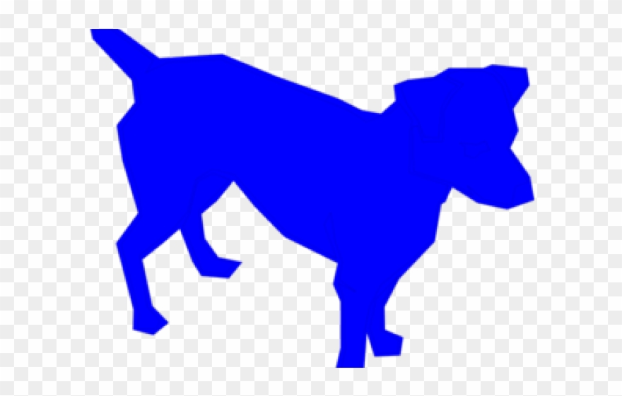 Dogs Clipart Blue - Custom Pink Dog Silhouette Baby Blanket - Png Download