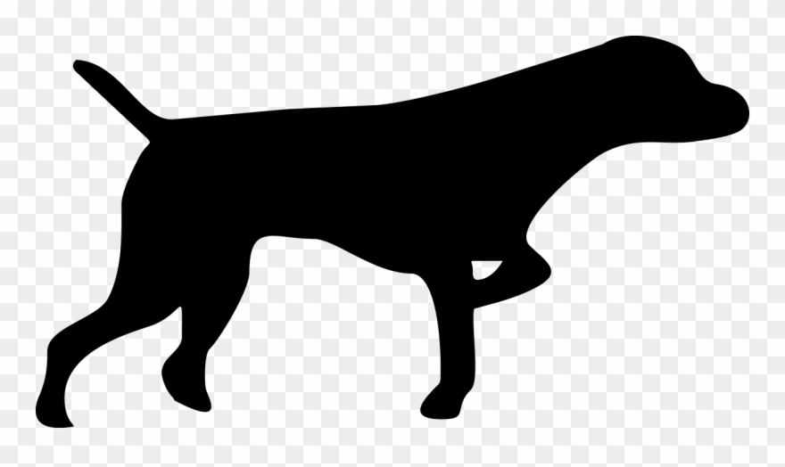 Black Dog Graphics - Pointer Dog Silhouette Clipart