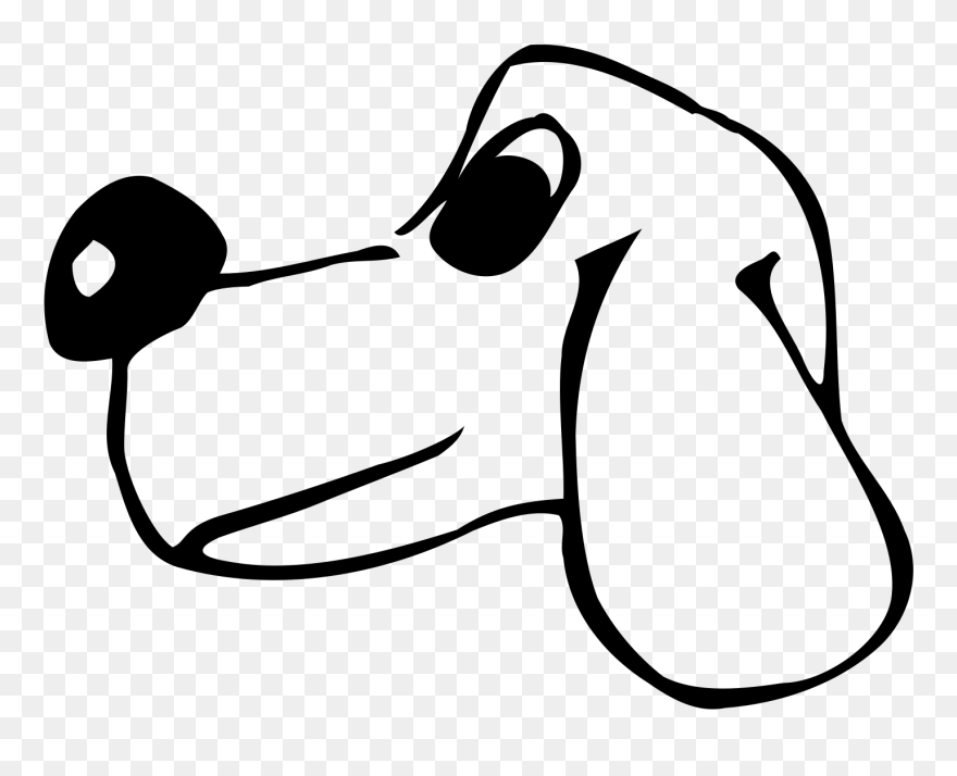 Custom Dog Face Drawing Shower Curtain Clipart