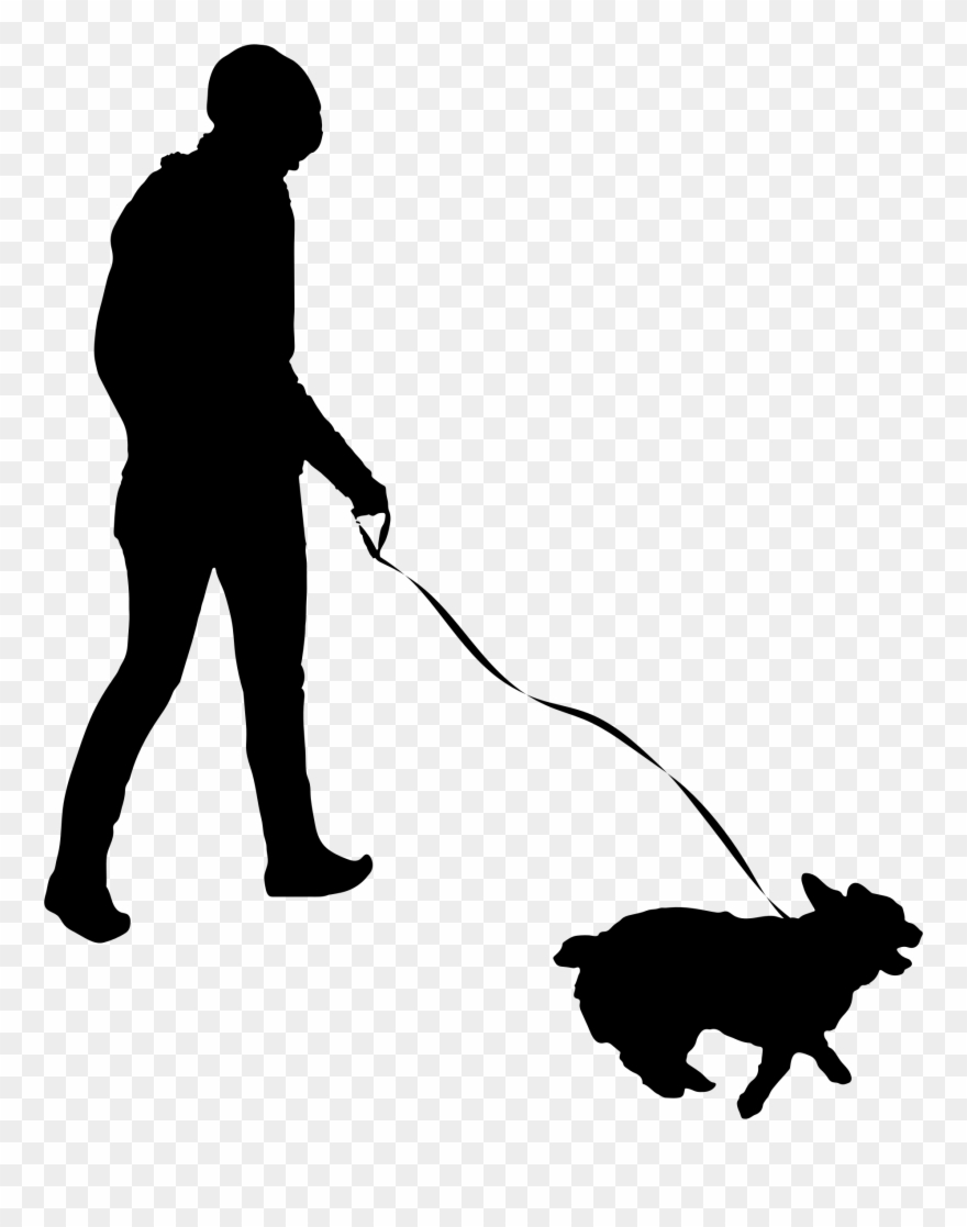 Pet Sitting Dog Walking Cat - Walking Dog Silhouette Clipart