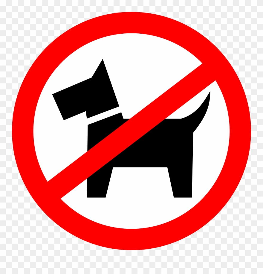 Big Image - Forbidden Sign Dog Clipart