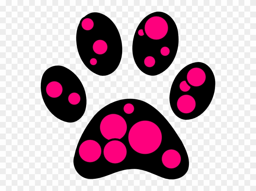 Turquoise Teal Paw Print Clipart