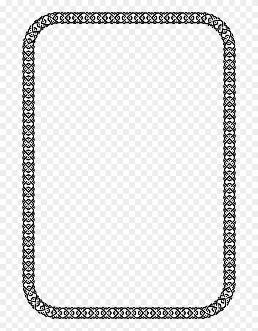 Paper Borders - A4 Size Frame Png Clipart