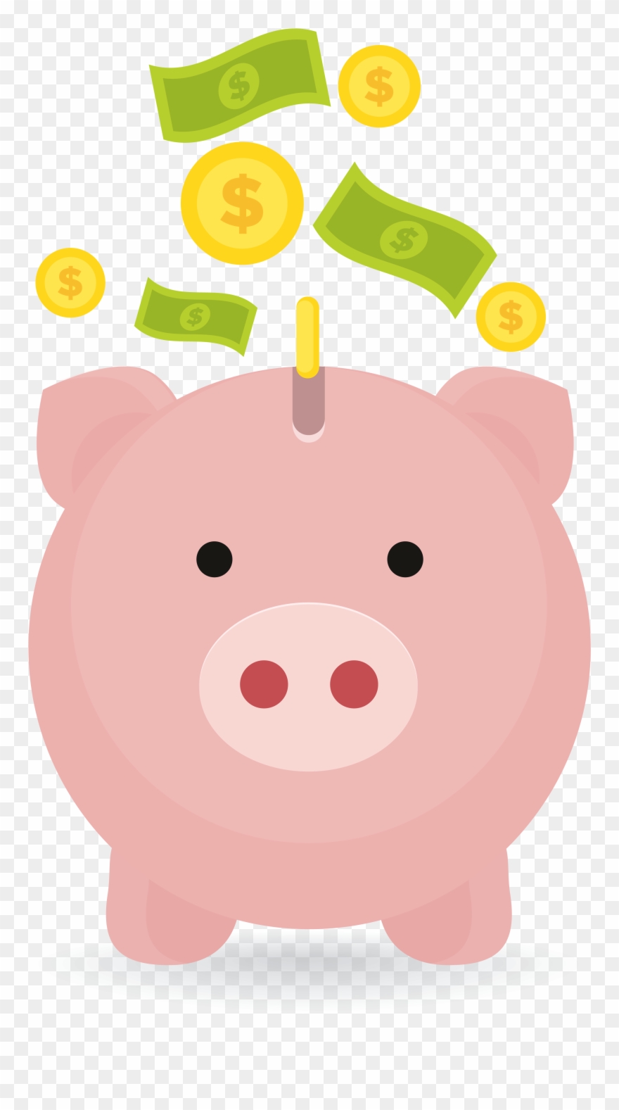 Besiege Deine Geldsorgen - Saving Pig Clipart