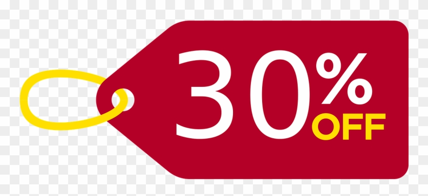 -30% Rabatt Auf Alle Aktionsartikel - 30 Porciento De Descuento Png Clipart