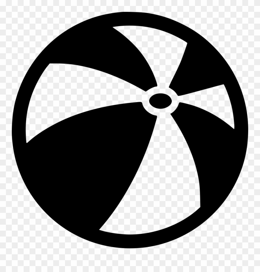 Splash Clipart Beach Ball - Beach Ball Svg Free - Png Download