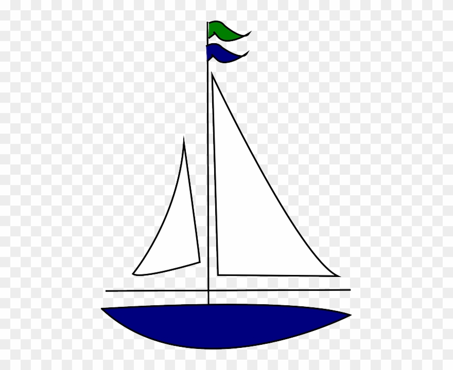 Urlaub & Kreuzfahrt - Sailboat Clipart Free - Png Download