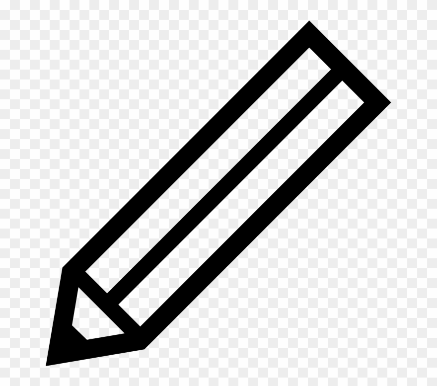 File Black Wikimedia Commons Clipart Black And White - Pencil Svg - Png Download