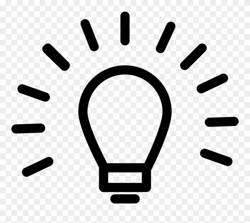 Creative Man With Lightbulb Head Free Icon Svg Psd - Light Bulb Png Outline Clipart