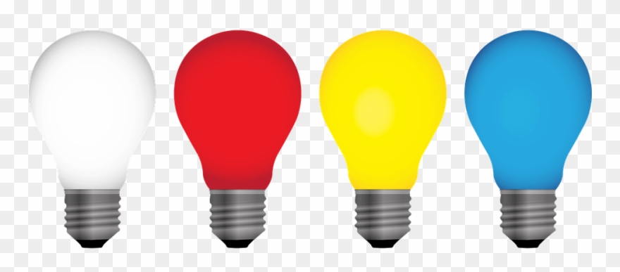 Free Vector Graphic Bulb Light Icon Lightbulb Idea - Colored Light Bulbs Clipart - Png Download