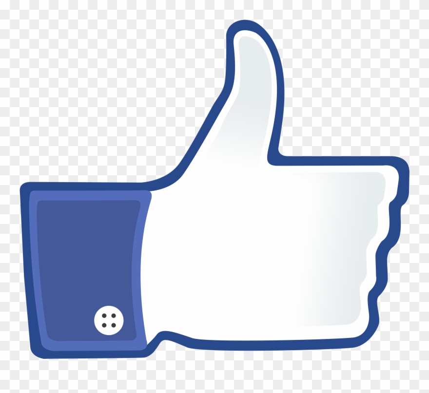 Daumen Hoch - Like Button Png Clipart