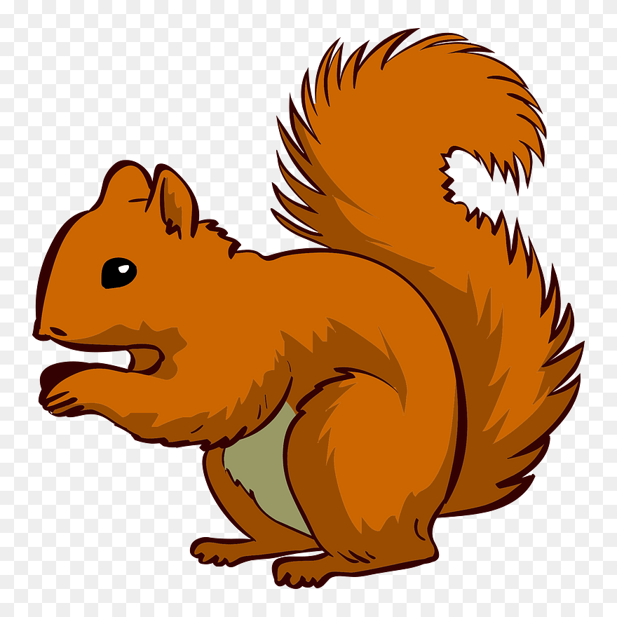 Lesen - Cartoon Squirrel No Background Clipart