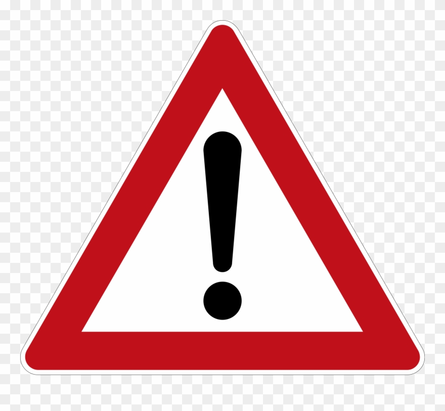 Nikolaus Will Gefahrenzulage - Red Triangle Warning Sign Clipart