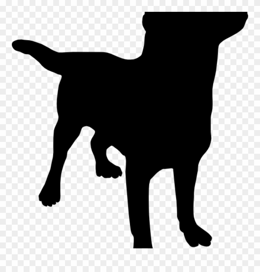 Black Lab Clip Art Silo At Clker Vector Online Animations - Dog Silhouette No Background - Png Download