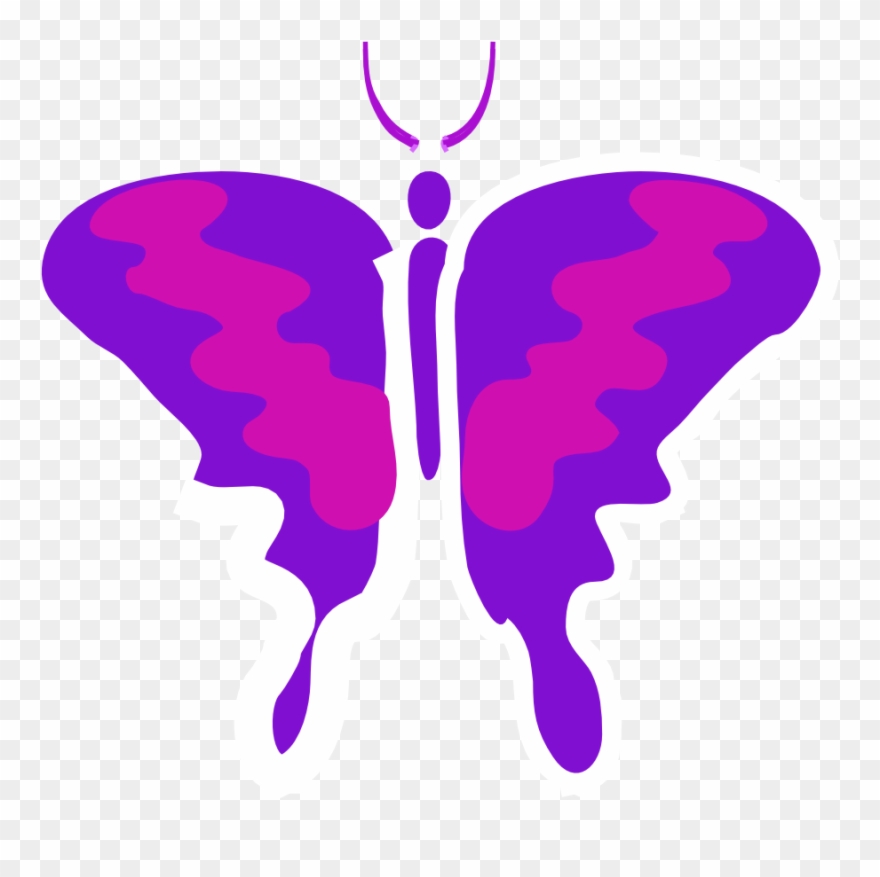 Butterfly 66 Black White Line Art 999px 63 - Coloring Book Clipart