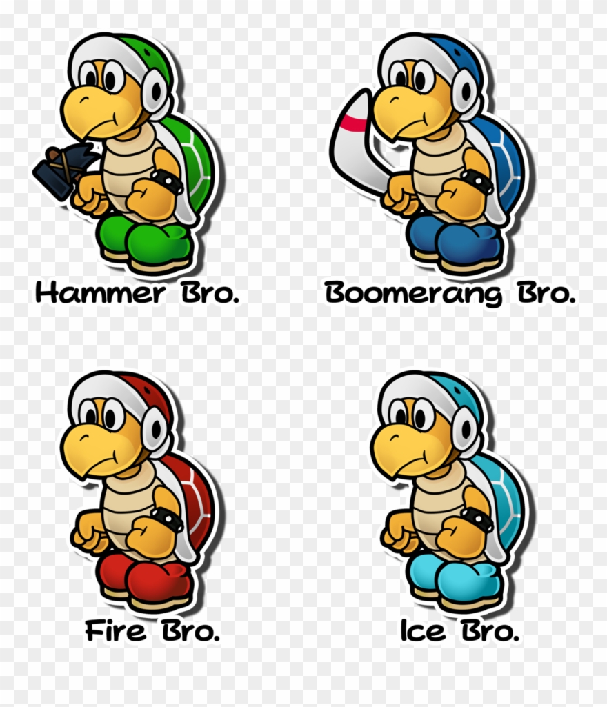 Collection Of - Hammer Bros Paper Mario Clipart