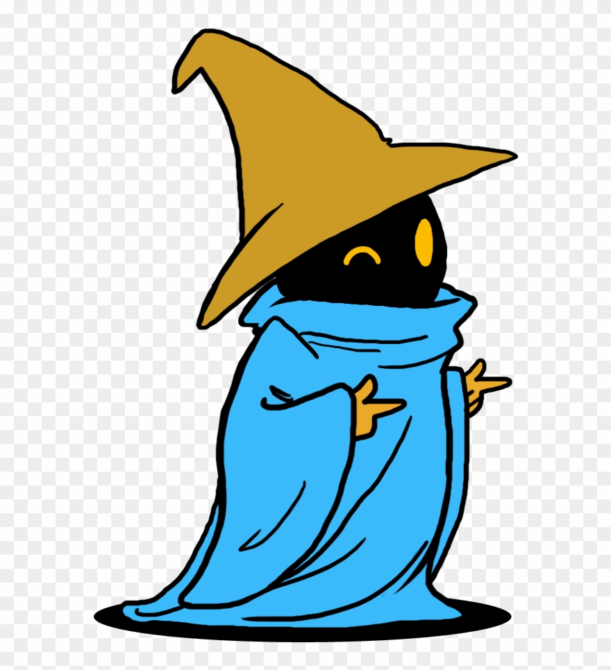 Sorcerer Clipart Uncanny - Black Mage Final Fantasy - Png Download