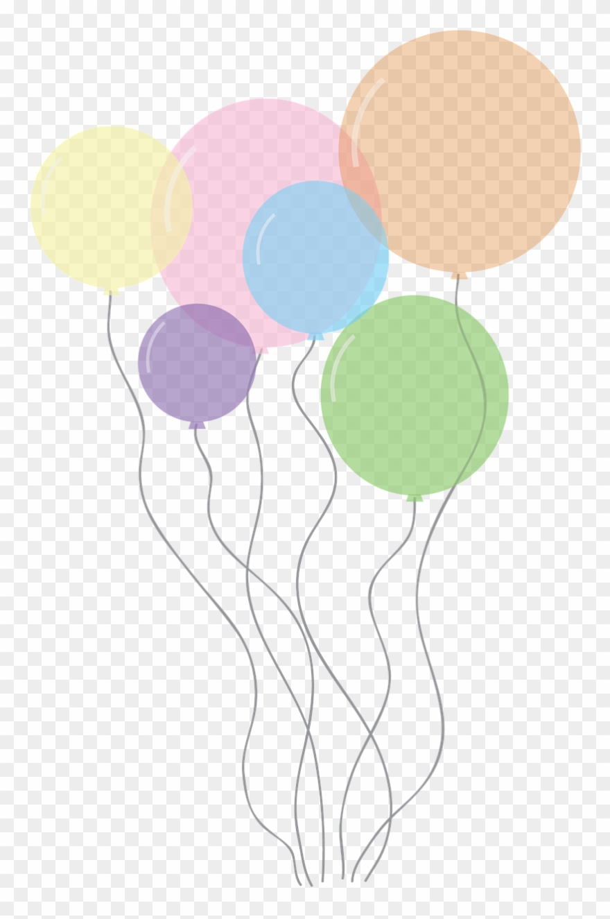 Art,free Pictures, - Transparent Background Pastel Balloons Clipart