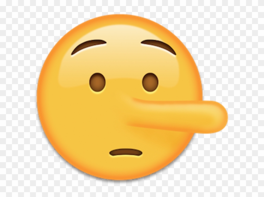 Lying Face - Emoji Mentiroso Clipart
