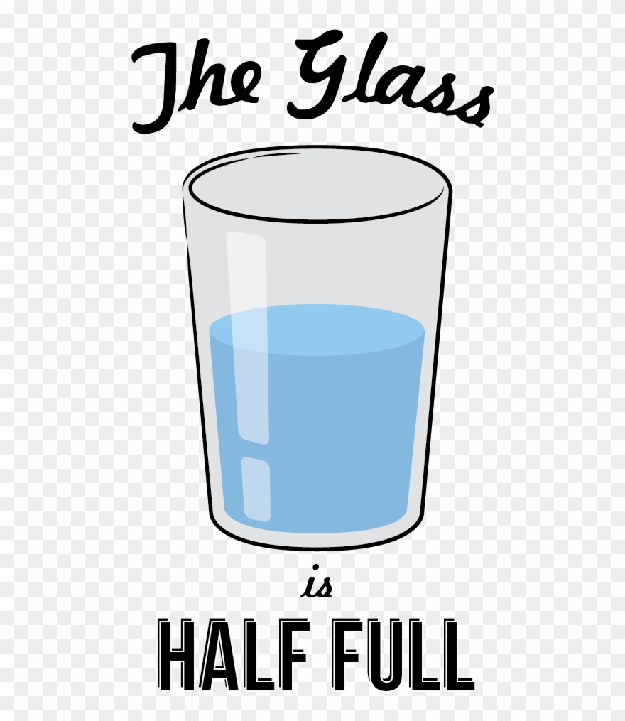 Do You See The Glass Half Full Or Half Empty Midwestern - Cartoon Glass Half Full Clipart